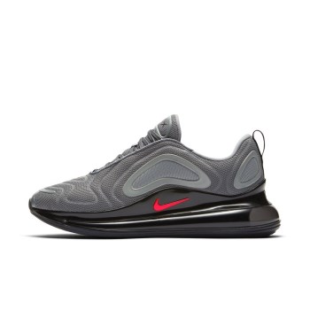 Nike Air Max 720 - Férfi Utcai Cipő - Szürke/Fekete/Titán/Világos Piros